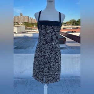 Abstract Patterned Midi Dress